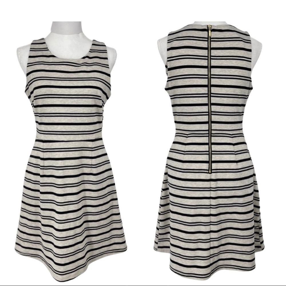 Maurices Black & White Stripe Fit-and-Flare Dress – Size Large